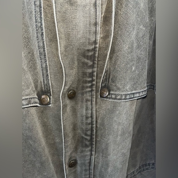 Vintage Carhartt 90s olive green canvas work jacket men’s size XL - Picture 5 of 9